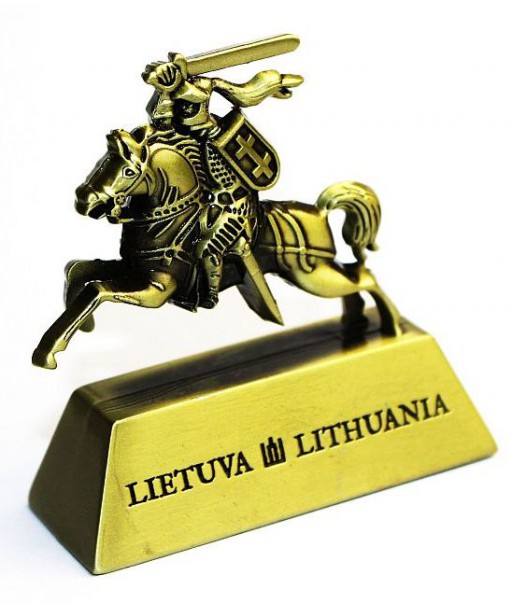 Bronzos spalvos skulptūra Vytis